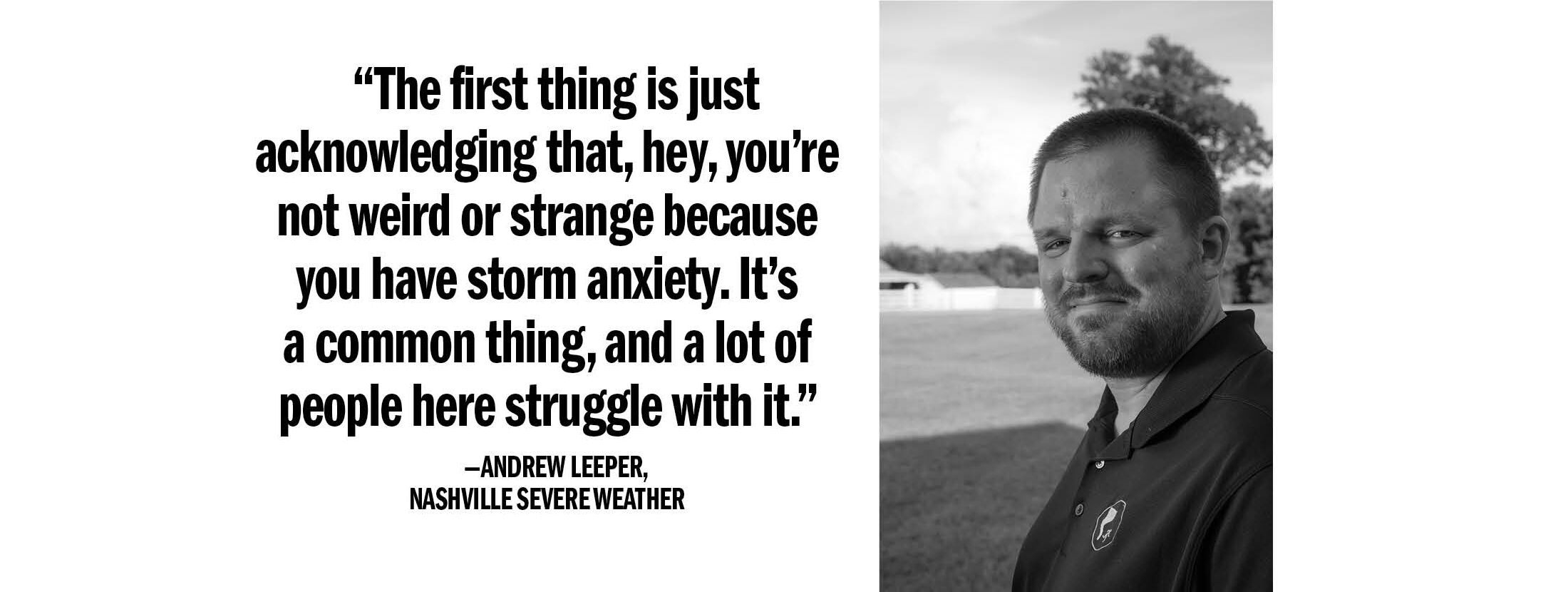 Andrew Leeper photo with a pullquote